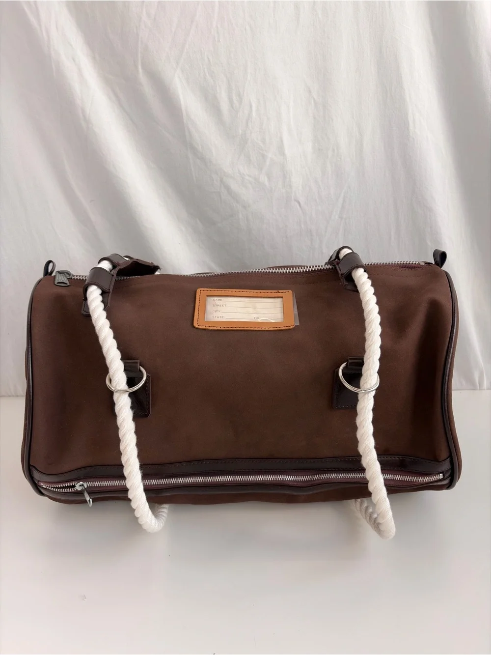 1970s “Buddy Bag” Convertible Brown Canvas Duffel Backpack Weekender Tote NOS